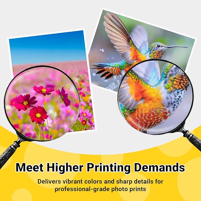 TECKWRAP Glossy Photo Paper 8.5" x 11", Glossy Photo Paper for Inkjet Printer, Works with Inkjet Printer, 60 Sheets, 260gsm/69 lb-DeskLoop Office