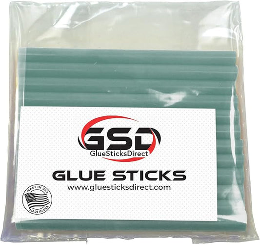 Mini Size Hot Melt Glue Sticks for Glue Gun - Bulk 4in Country Blue Wax Glue Sticks - Great for Art Craft Repairs & Compatible w/Most Glue Guns - 5/16" X 4" (24 Sticks) - Made in USA-DeskLoop Office