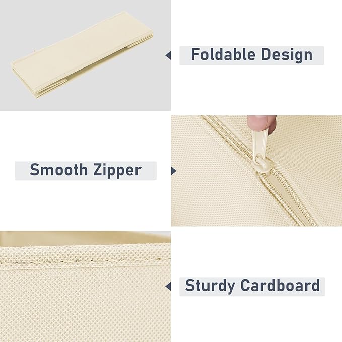 DIMJ Drawer Organizer Clothes - 20 Pack Closet Drawer Organizer Bins for Baby Clothes Storage, Fabric Dresser Organizer for Nursery Bedroom, Foldable Small Drawer Dividers for Underwear Socks-DeskLoop Office