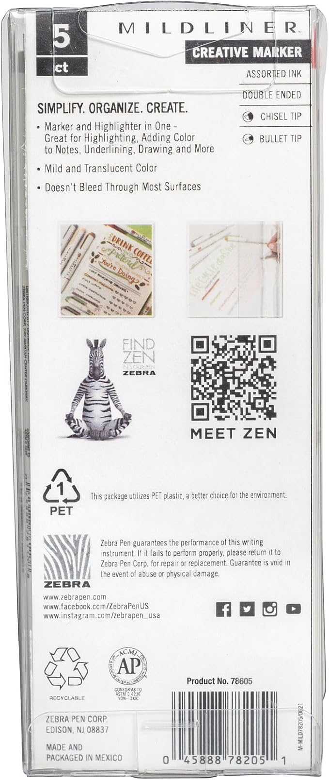 Zebra Pen Mildliner Double-Ended Highlighter Set, Broad and Fine Point Tips - Image 9