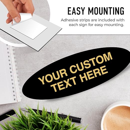 Custom Wall or Door Sign, Personalized Plaque Engraved Message - Image 6
