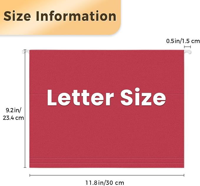 SUNEE Hanging File Folders, 50 Pack Letter Size Hanging File Folders with 1/5-cut Tabs, Stay Organized for Your Home and Office Bulk File, Documents and Paper,10 Assorted Colors-DeskLoop Office