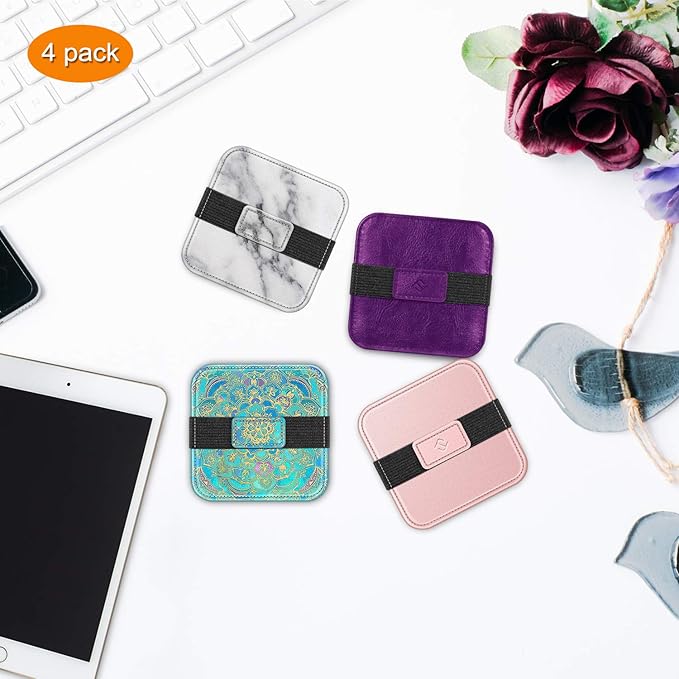 Fintie Screen Cleaning Pad, Soft Cloth Wipes Screen Cleaner with Elastic Strap for iPad, iPhone, MacBook, Tablets, Laptop, 4 Pack-DeskLoop Office