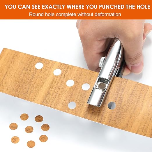 Hole Punch 4mm Single Hole Punch,Heavy Duty Hole Puncher Single,Paper Punch Portable Hand Held Long Hole Puncher for Paper Cards Plastic Cardboard-DeskLoop Office
