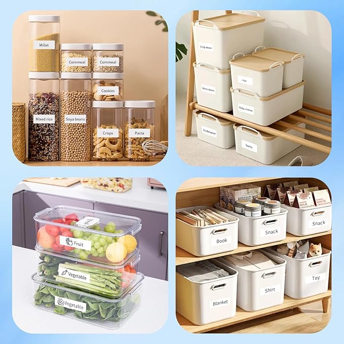 12mm 0.47 Laminated White Tape P Touch Compatible with Brother TZ-231 Tze231 TZ231 for P Touch D220, PTD210 PTH110, Tze TZ Tape 1/2Inch (4 Packs)-DeskLoop Office