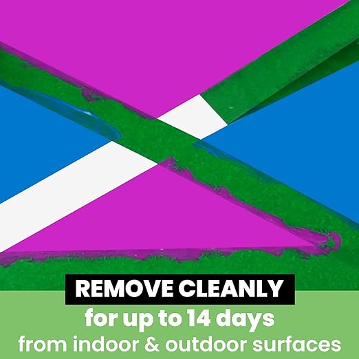 Green Painters Tape Multi-Surface Masking Tape 1.41 inch x 60 Yard, Indoor and Outdoor Painting Tape, Residue Free Easy Removal with Sharp Lines, Paint Tape for Walls, Auto, Home, 6Rolls-DeskLoop Office