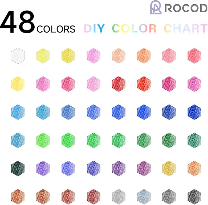 48 Colored Pencils Professional Coloring Pencil Sketch Colored Drawing Pencils Artist Color Pencil for Kids and Adults Coloring Art Color Pencils Set-DeskLoop Office