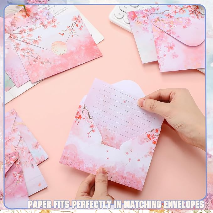 TaoBary 160 Pcs Stationery Paper Set 50 Double Sided Stationery Papers - Image 7