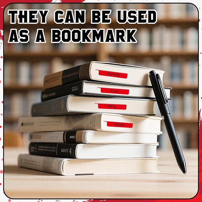 50pcs Red and White Trading Card Dividers Plastic Index Card Storage Dividers with Tabs Card Separators for Sports Recipe Game Card Organize-DeskLoop Office