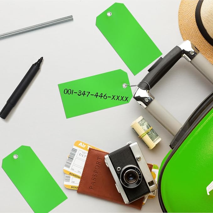 100 Pcs Tags with Wire Shipping Tags with String Write On Stacking Service - Image 7