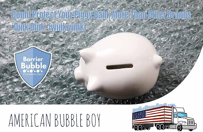 American Bubble Boy Small Plus Bubble, 700 Square feet, 12" Wide, Perforated Every 12", Original Grade-DeskLoop Office
