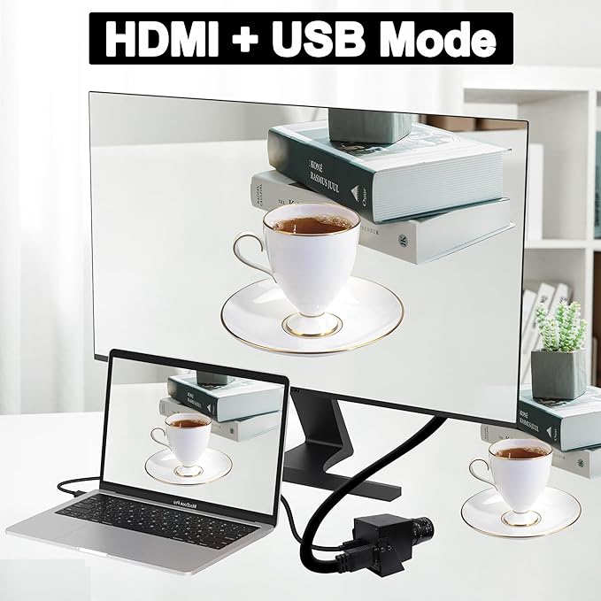 SVPRO 4K USB HDMI Camera Manual Zoom Webcam for Close Up with 2.8-12mm Variable Lens,Plug and Play Camera for Industrial,Streaming and Home Video-DeskLoop Office