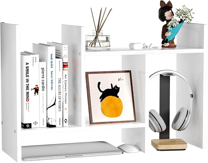Desk Shelves Wood Desktop Orgnizer Shelf. Office Organization - Image 7