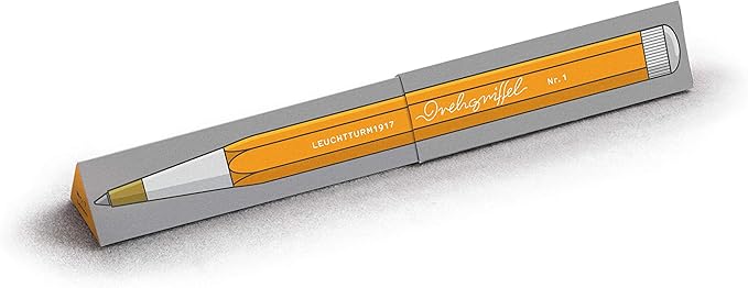 LEUCHTTURM1917 - Drehgriffel Writing Pen (Stone Blue) - Ballpoint Pen with Royal Blue Ink Included