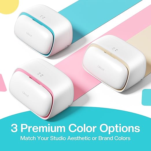 Vinyl Cutter Machine S501 - Smart Compact Sticker Maker for Vinyl & Paper Crafts, Portable Plotter DIY Cutting Machine for Sticker Joy Craft & Party Supplies, Wedding Decor, Beige-DeskLoop Office