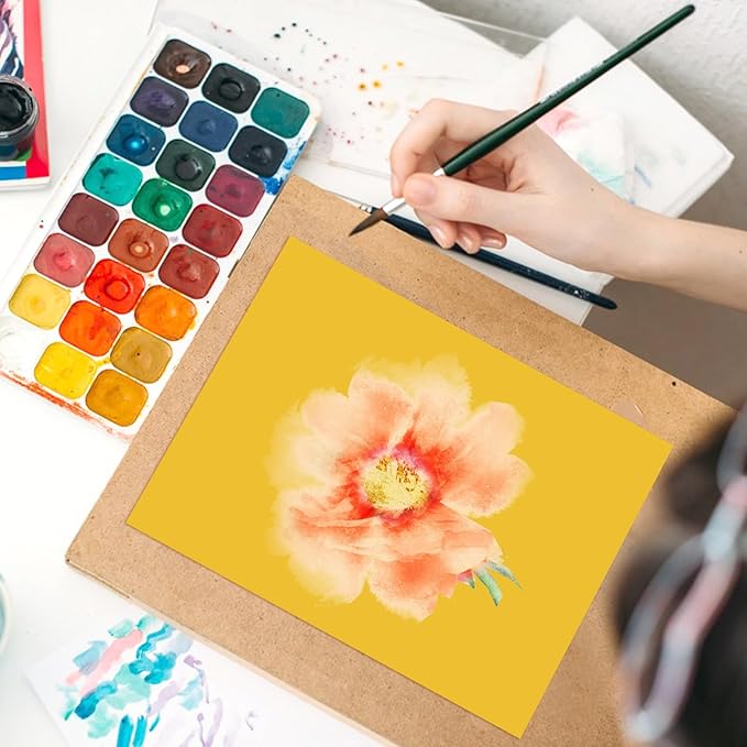 OcePor 100 Sheets Yellow Cardstock Paper, Colored Printer Paper 8.5 x 11, Card Stock Thick Construction for Craft,Scrapbook,Office Printing, Invitations, Certificates,92 lb/250gsm-DeskLoop Office