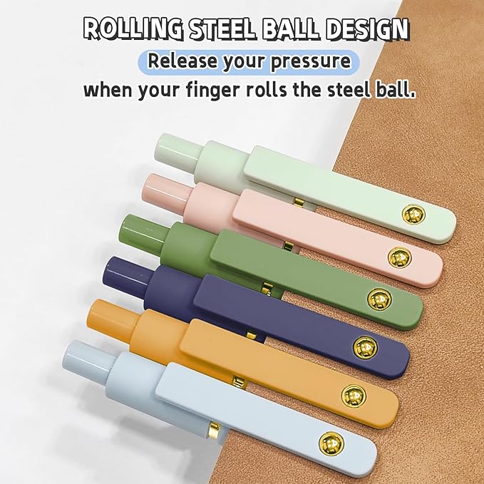 12 Pcs Gel Pens 0.5mm Quick Dry Black Ink Pens Fine Point Smooth Writing Pens, Cute Office and School Supplies Gifts for Women Teacher Students (12 Pcs Morandi and Vintage Gold)-DeskLoop Office