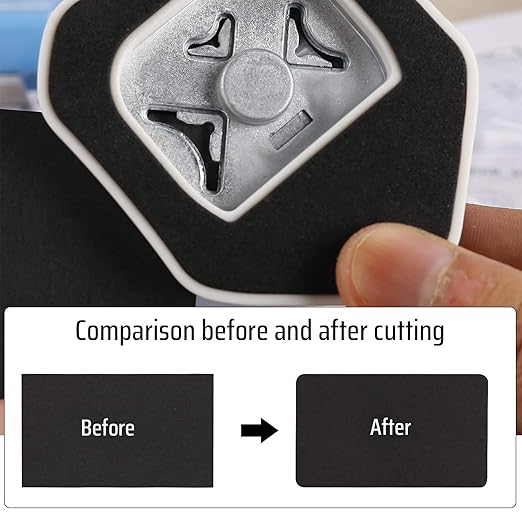 MyArTool 3 in 1 Corner Rounder Punch, 4mm, 7mm, 10mm 3 Way Corner Cutter for Paper Crafts, Laminate, DIY Projects, Photo Corner, Card Making and Scrapbooking-DeskLoop Office
