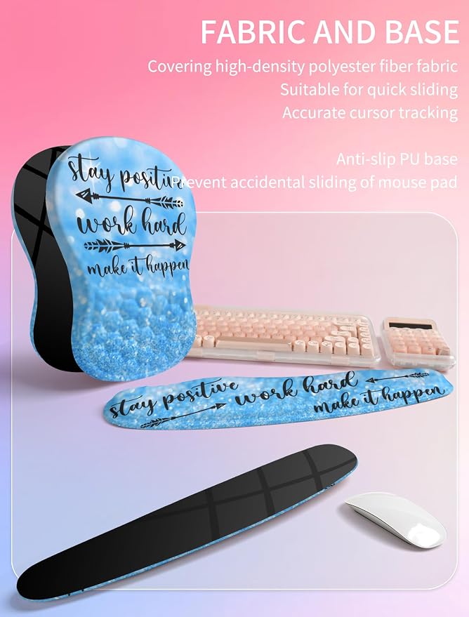 Hokafenle 2in1 Combination, Wave Keyboard Wrist Rest and Ergonomic Curvature - Image 6