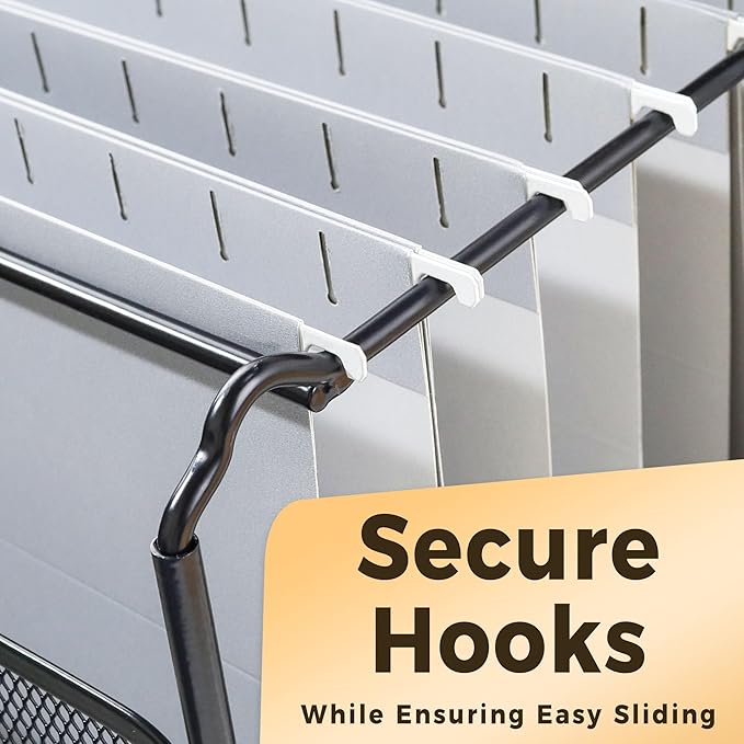 SUNEE 25 Pack Hanging File Folders, Gray Folders, Hanging File Folders Letter Size with 1/5-cut Tabs, Stay Organized for Your Home and Office Bulk File and Documents-DeskLoop Office