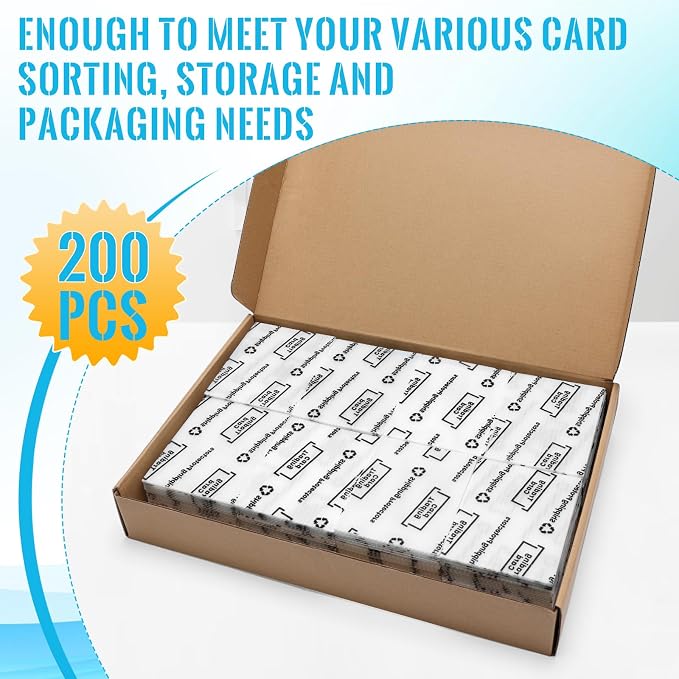 200+1 Pack Trading Card Shipping Protector 3.5'' x 4.5'', Coldairsoap Sports - Image 7