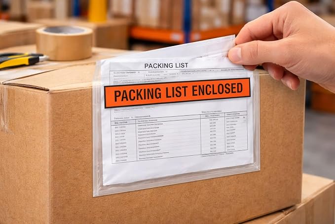 100 Pack 4.5 x 5.5 Inch Packing List Envelopes, Printed “Packing List Enclosed” - Image 8