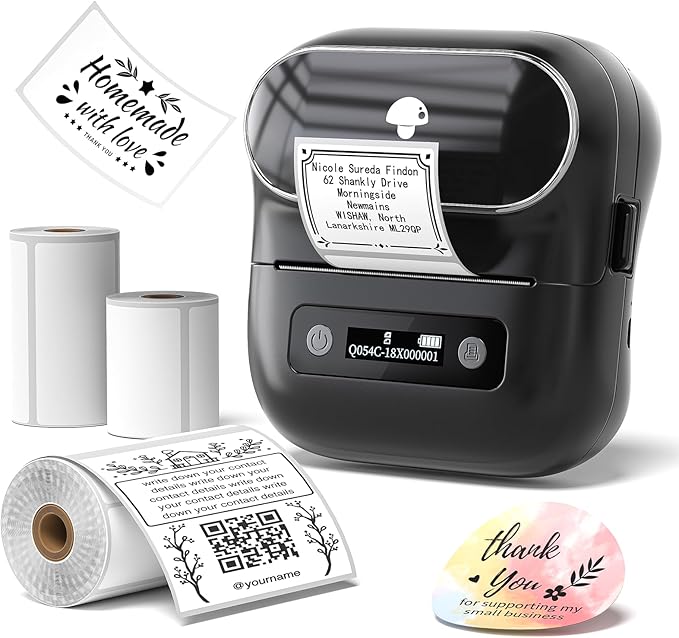 Phomemo M220 Label Makers, 3 Inch Portable Label Maker Machine with 3 Roll Labels, Wireless Thermal Label Printer for Address, Labeling, File Folder Label, Home Organizing-DeskLoop Office