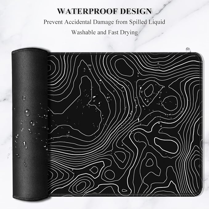 Auhoahsil Large Mouse Pad, XXL Desk Pad, Extened Mousepad 31.5" x 11.8" - Image 6
