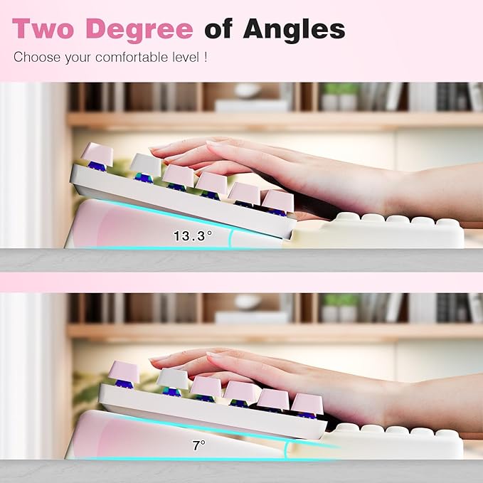 Ospelelf Keyboard Wrist Rest Comfortable Ergonomic Keyboard Stand Riser Holder Pad for Office Home-DeskLoop Office