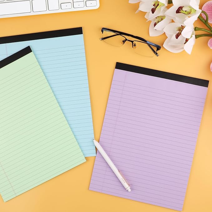 Colored Legal Pads, 3 Pack Writing Pads 8.5 x 11 inch, Micro Perforated - Image 7