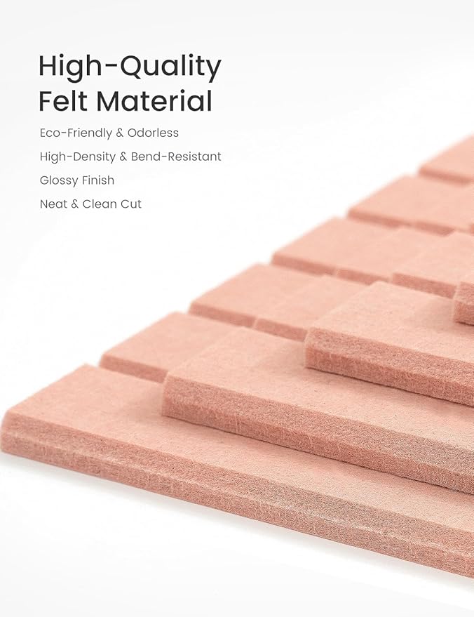 Bumusty Large Cork Board Alternative-36 x24 Felt Bulletin Board Tiles, with 30 Pushpins, 40 Adhesive Tabs, 6-Pack Slat Wall Paneling, Cork Boards for Office Push Pin Board Felt Board-Coral-DeskLoop Office