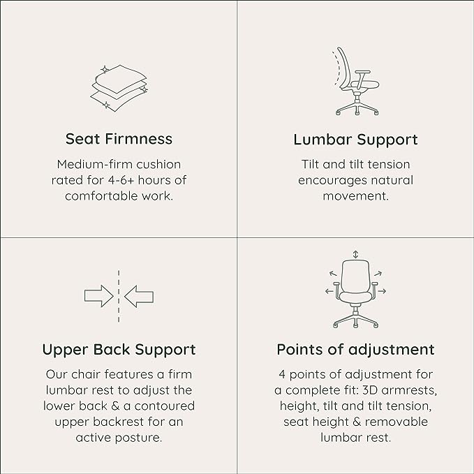 Branch Daily Chair - Computer Office Chair with Swivel, Lumbar Rest, and Adjustable Armrests - Sustainable, Stylish Mesh, & Adjustable Armrests - Comfortable Seating for Improved Posture - Green-DeskLoop Office