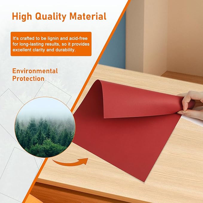 100 Sheets Christmas Red Cardstock 8.5 x 11 Certificate Paper, 75lb Heavyweight Craft Paper Card Stock for Wedding Invitations, Office Printing, Memus, DIY Cards Making, Anniversary Card-DeskLoop Office