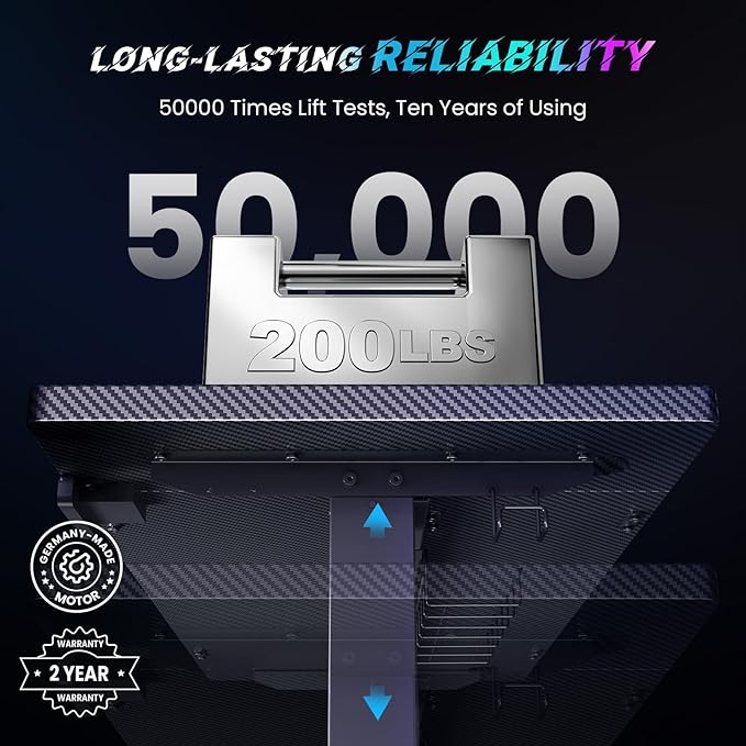 SIAGO Electric Standing Desk Adjustable - 55 x 24 Inch Sit Stand up Desk with Cable Management - 3 Memory Preset Adjustable Height Table-DeskLoop Office