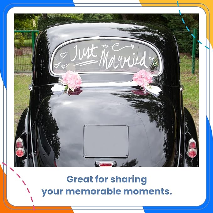 7 White Chalk Markers for Chalkboard Signs, Blackboard, Car Window, Bistro, Glass | 7 Variety Pack - Thin, Fine Tip, Bold & Jumbo Size Erasable Liquid Chalk Pens (1mm, 3mm, 6mm, 8mm, 10mm, 15mm, 30mm)-DeskLoop Office