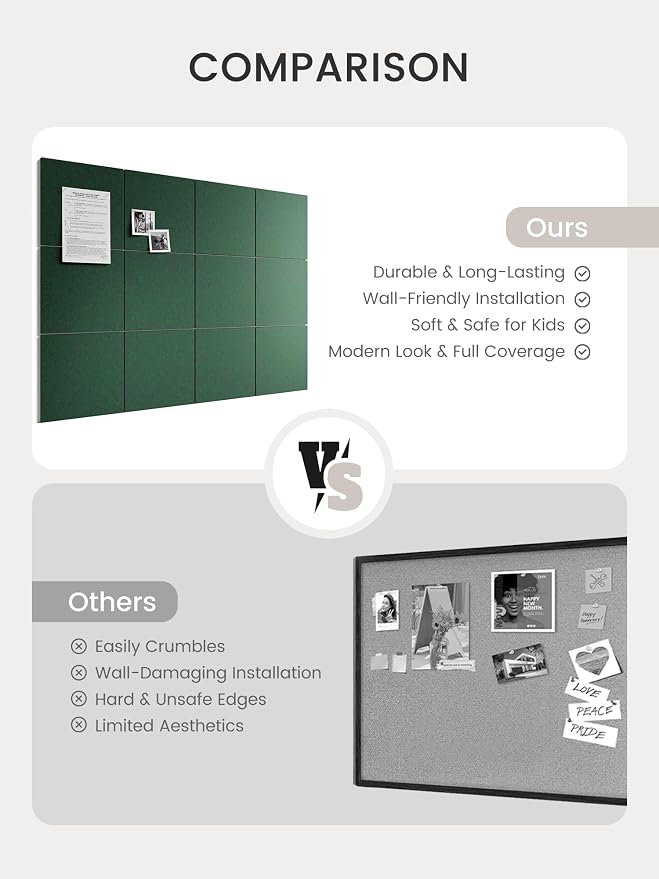 Bumusty Large Cork Board 48" x 36" Alternative - Image 7