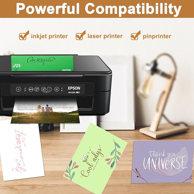 40 Sheets Purple Cardstock 8.5 x 11 Certificate Paper, 200gsm/75lb Premium Card Stock Printer Paper for DIY Cards Making, Business Cards, Wedding Invitations, School Crafting-DeskLoop Office