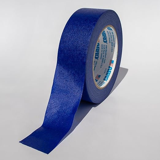 ABRO Blue Painters Tape 1.5 Inch Wide, 36mm x 55M, All Purpose Blue Tape, Temporary Labeling, Easy Tear, Clean Removal, Masking Tape Colored DIY or Pro - 3 Pack-DeskLoop Office