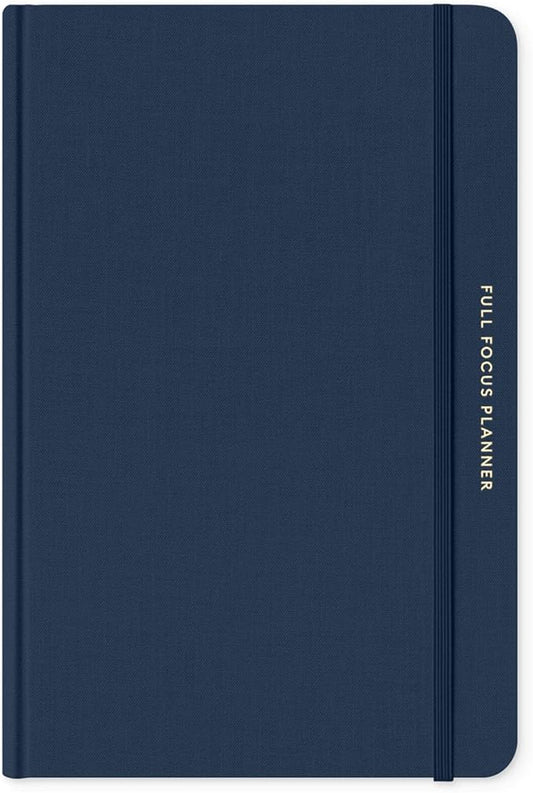 Full Focus Navy Linen Planner by Michael Hyatt - The #1 Daily Planner to Increase Focus, Eliminate Overwhelm, and Achieve Your Biggest Goals - Hardcover-DeskLoop Office