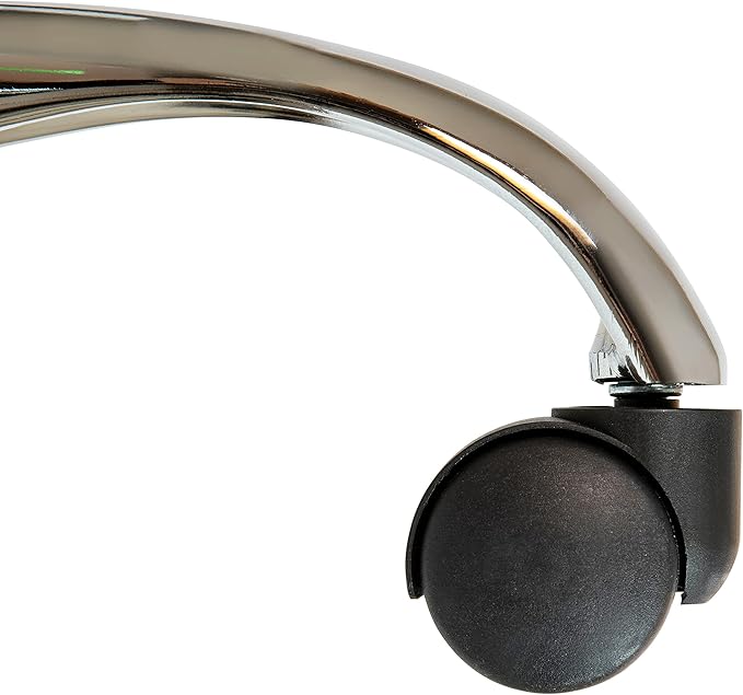 Flash Furniture Whitney High-Back Swivel LeatherSoft Desk Chair with Padded Seat and Armrests, Adjustable Height Padded Office Chair, Gray/Chrome-DeskLoop Office