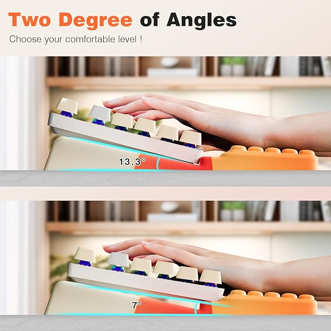 Ospelelf Keyboard Wrist Rest Comfortable Ergonomic Keyboard Stand Riser Holder Pad for Office Home-DeskLoop Office