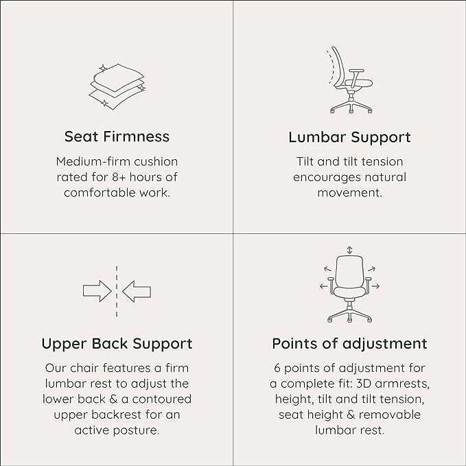 Branch Verve Chair - High Performance Executive Office Chair with Contoured Seat Back and Adjustable Lumbar Rest - High Density Foam Cushion with Aluminum Base - Up to 275 lbs - Coral-DeskLoop Office