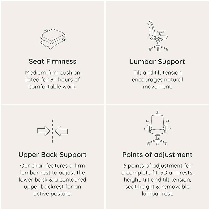 Branch Verve Chair - High Performance Executive Office Chair with Contoured Seat Back and Adjustable Lumbar Rest - High Density Foam Cushion with Aluminum Base - Up to 275 lbs - Galaxy-DeskLoop Office