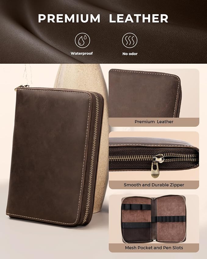 30PCS Art Mechanical Pencil Set with Leather Bag, Metal Artist Lead Pencil 0.5, 0.7, 0.9 mm, 3PCS 2mm Sketching Pencil (4H 2H HB 2B 4B 6B Color) with 464PCS Graphite Lead Refills for Drawing-DeskLoop Office