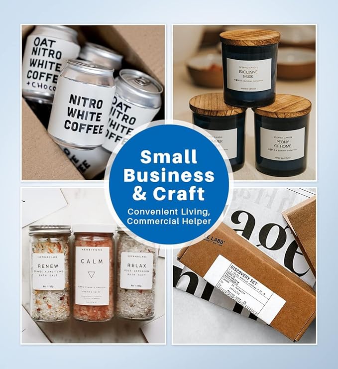 Phomemo 2.36" x 3.14" Multipurpose Labels, Thermal Sticker Label, Premium Adhesive,Compatible with M220 M250 M260 M221 M200 Printer for Logo Design, QR Code, Name Tag, Inventory, 3 Rolls-DeskLoop Office