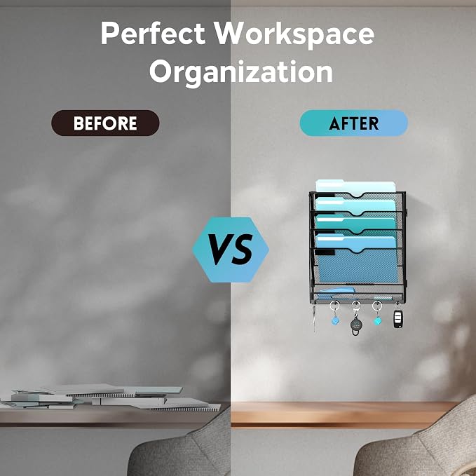 5 Tier Wall File Organizer - Image 8