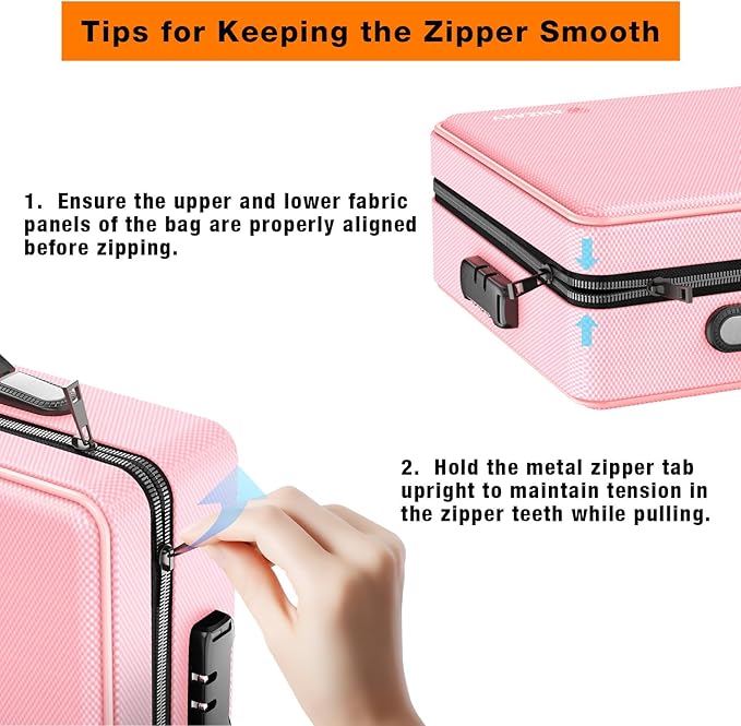 Fireproof Document Box with Fireproof Zipper, Hard Inner Shell Fireproof Document Bag with Lock, Fireproof Water Resistant Important Document Organizer 16 inch Laptop File Briefcase (Pink)-DeskLoop Office