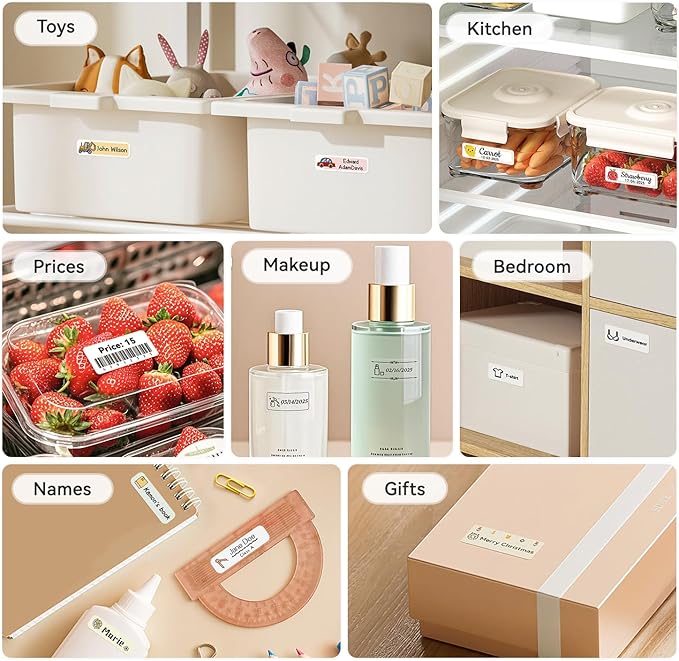 NIIMBOT Label Maker Machine Bluetooth Label Printer for School Home Office Organization,Wireless Mini Labeler D110 Upgraded Version, Label Machine with Label, Light Blue-DeskLoop Office