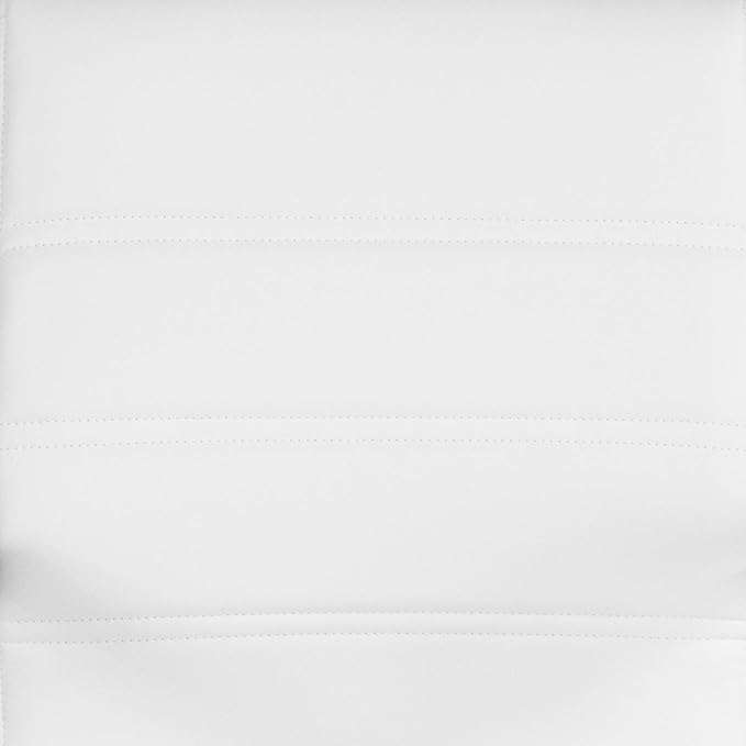 Flash Furniture Whitney Mid-Back Swivel LeatherSoft Desk Chair with Padded Seat and Armrests, Adjustable Height Padded LeatherSoft Office Chair, White/Rose Gold-DeskLoop Office