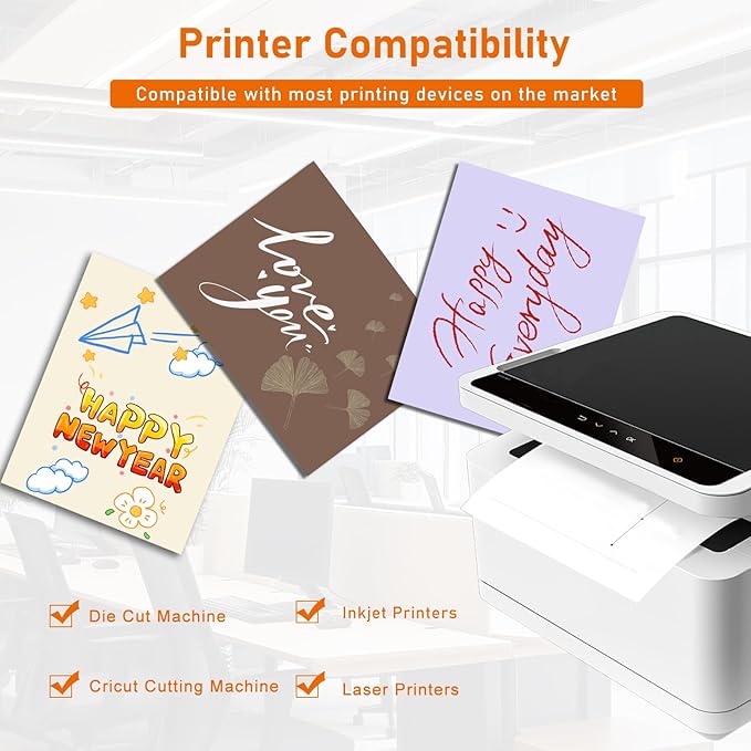 100 Sheets Purple Cardstock 8.5 x 11 Craft Paper, 75lb Light Purple Card Stock for DIY Cards Making, Wedding Invitations, Thank You Card, Bussine Cards, Certificates-DeskLoop Office